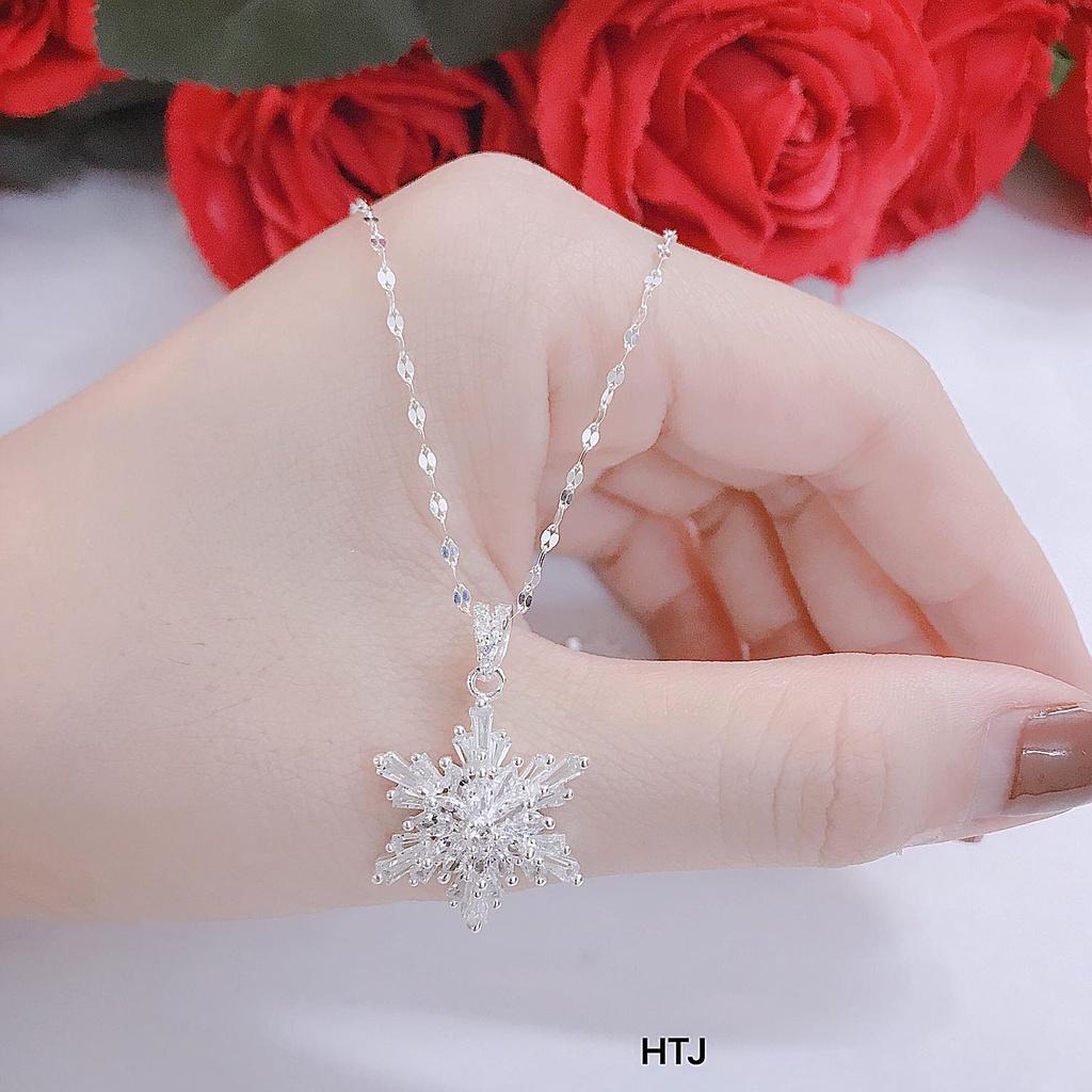 Dây chuyền bạc mặt bông tuyết N03 Quà tặng sinh nhật, bạn gái, bạn bè, người thân ý nghĩa