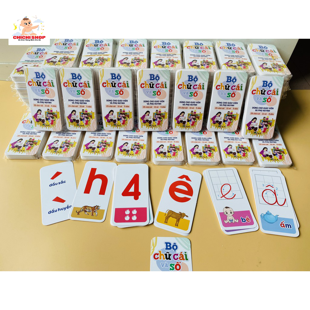 Flash Card, Thẻ Học Thông Minh Giúp Bé Nhận Biết Chữ Cái Và Số Đếm Loại Mới