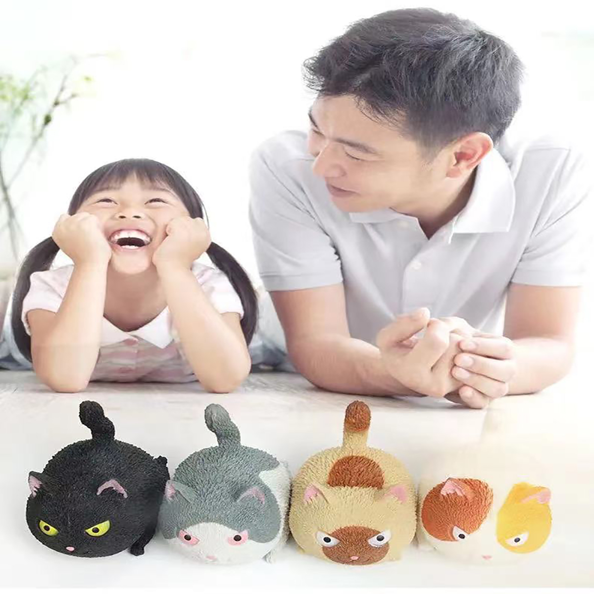 Đồ Chơi Xả Stress Căng Thẳng Bóp Bóp Tay Silicon Hình Dạng Con Mèo Cute Dễ Thương Đáng Yêu Squishy Có Hộp Giá Rẻ Nhất