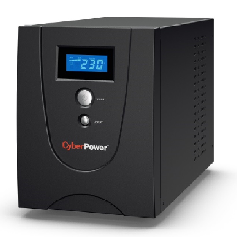 Bộ lưu điện UPS CyberPower VALUE1500ELCD - 1500VA/900W Hàng cao cấp, màn hình hiển thị LCD, hỗ trợ thiết bị NAS - Hàng Chính Hãng