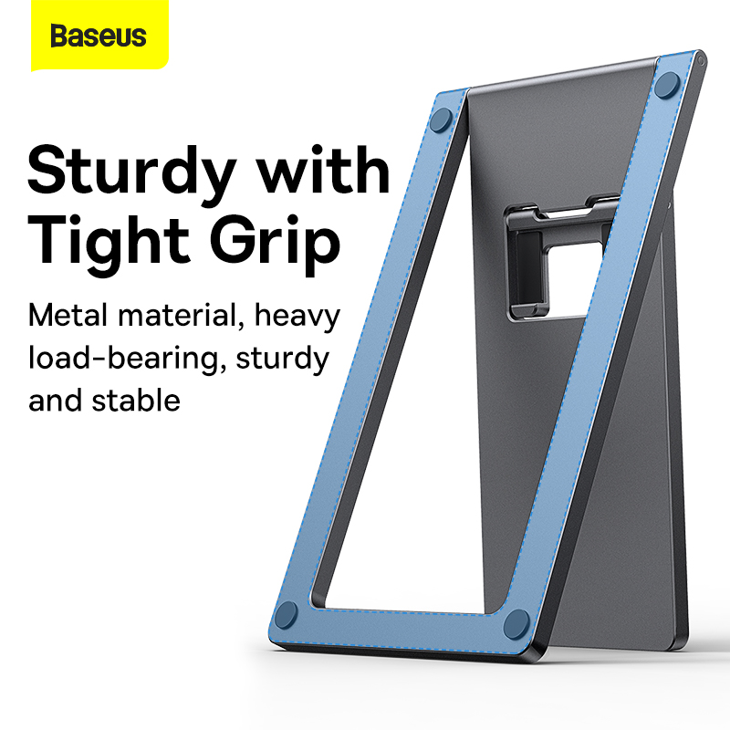 Giá Đỡ Điện Thoại Và Máy Tính Bảng Xếp Gọn Baseus Foldable Metal Desktop Holder - Hàng chính hãng