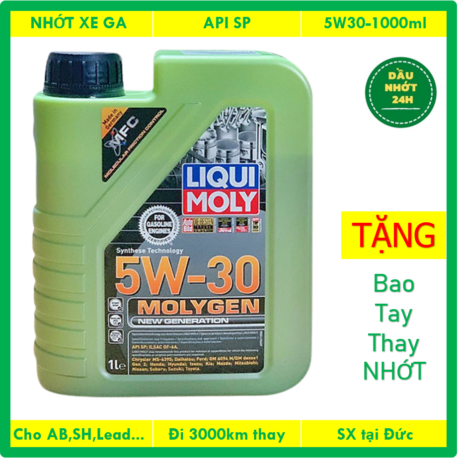 Nhớt Liqui Moly 5W30-1000ml, Nhớt xe tay ga, Nhập khẩu Đức