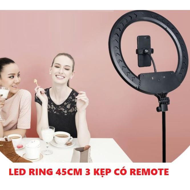 Đèn live size 45cm KÈM CHÂN livestream makeup trang điểm siêu lớn siêu sáng LIVE