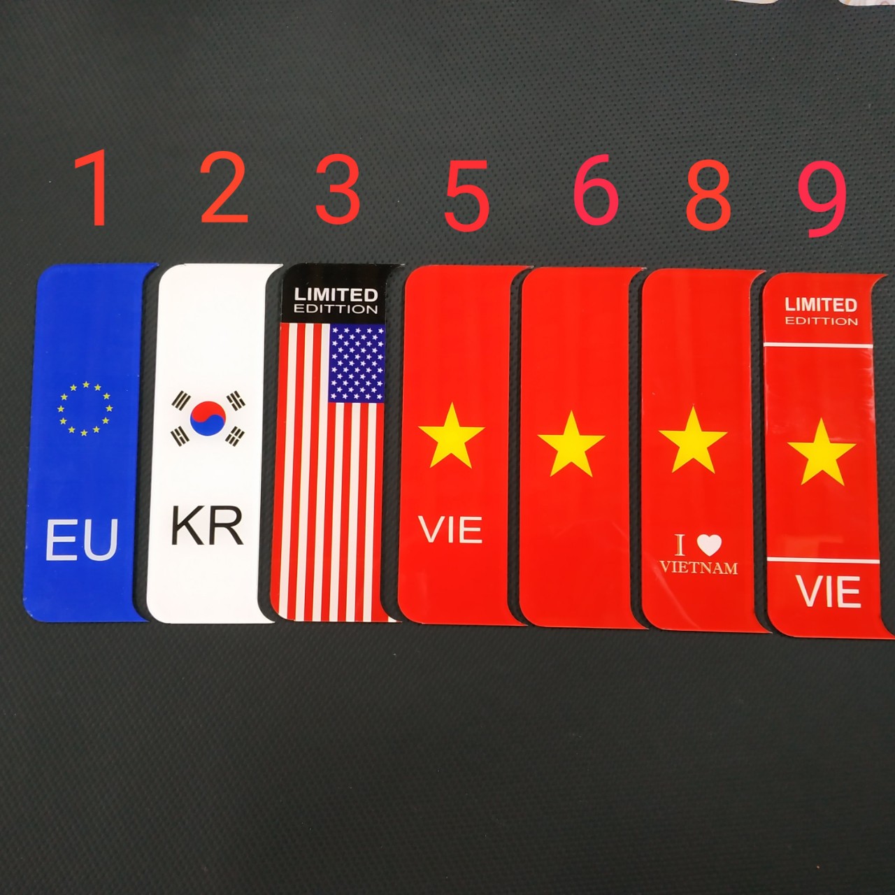 Bộ 2 khung biển số ô tô có logo trang trí khung inox gò mép chống nước dùng cho biển vận tải và biển mới đăng kí