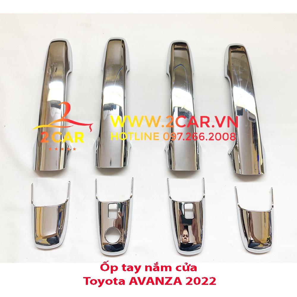 Ốp Tay nắm, Hõm Cửa Xe TOYOTA VELOZ 2022 2023 Mạ Crom cao cấp