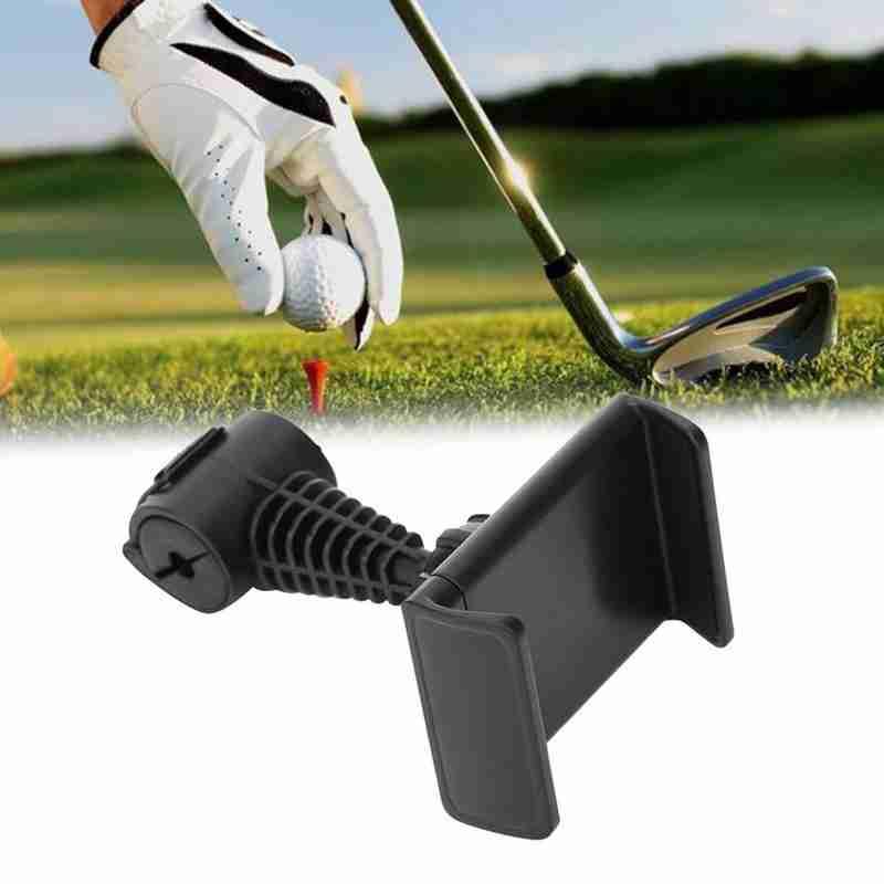 Golf Xoay Đầu Ghi Giá Đỡ Kẹp Điện Thoại Cầm Huấn Luyện Thực Hành Huấn Luyện Viện Trợ Mới Golf Phụ Kiện Thể Thao Color: Black Grey