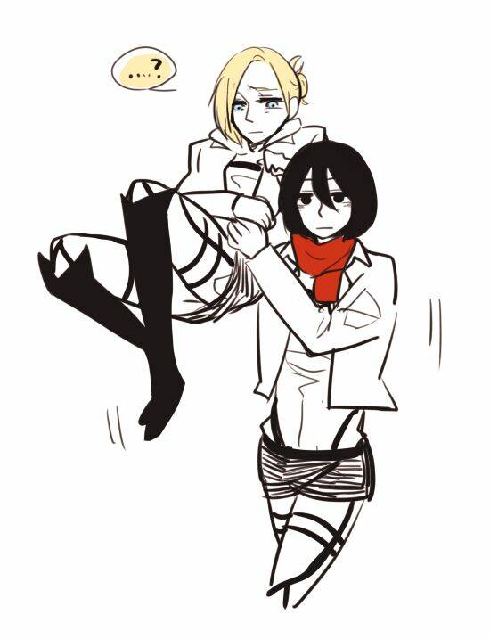 đại chiến titan - doujinshi về các cô gái chapter 6 4