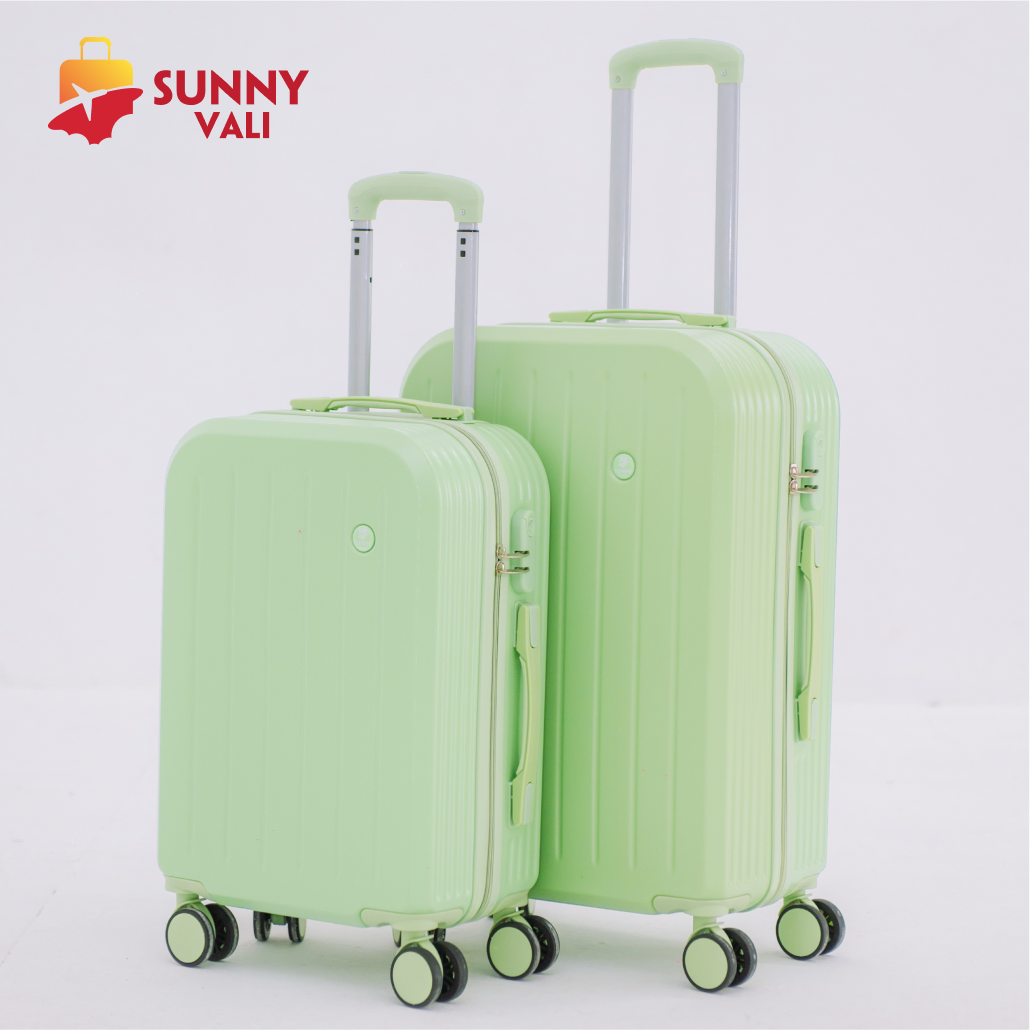 Vali size 24 inch SUNNY-SV07 vali du lịch kí gửi nhựa dẻo abs + pc, chịu va đập tốt