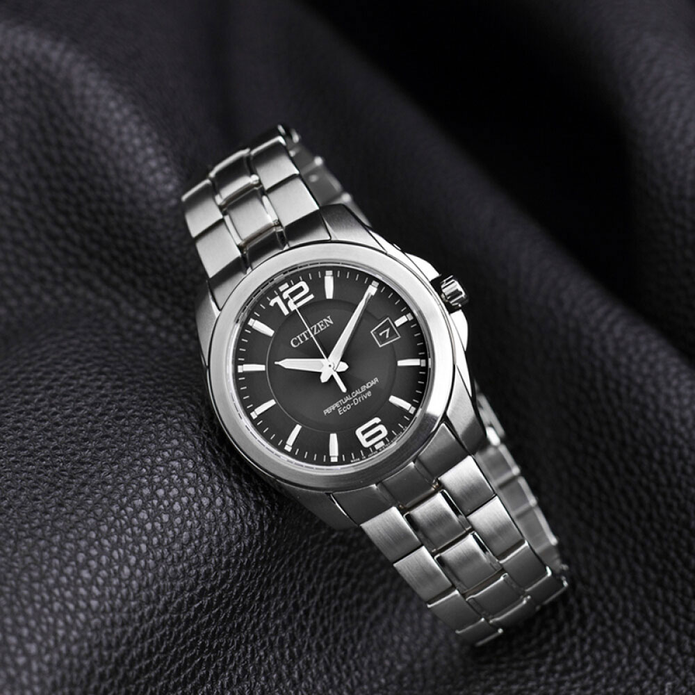 Đồng Hồ Nam Citizen Dây Thép Không Gỉ BL1240-59E - Mặt Đen  (Sapphire)