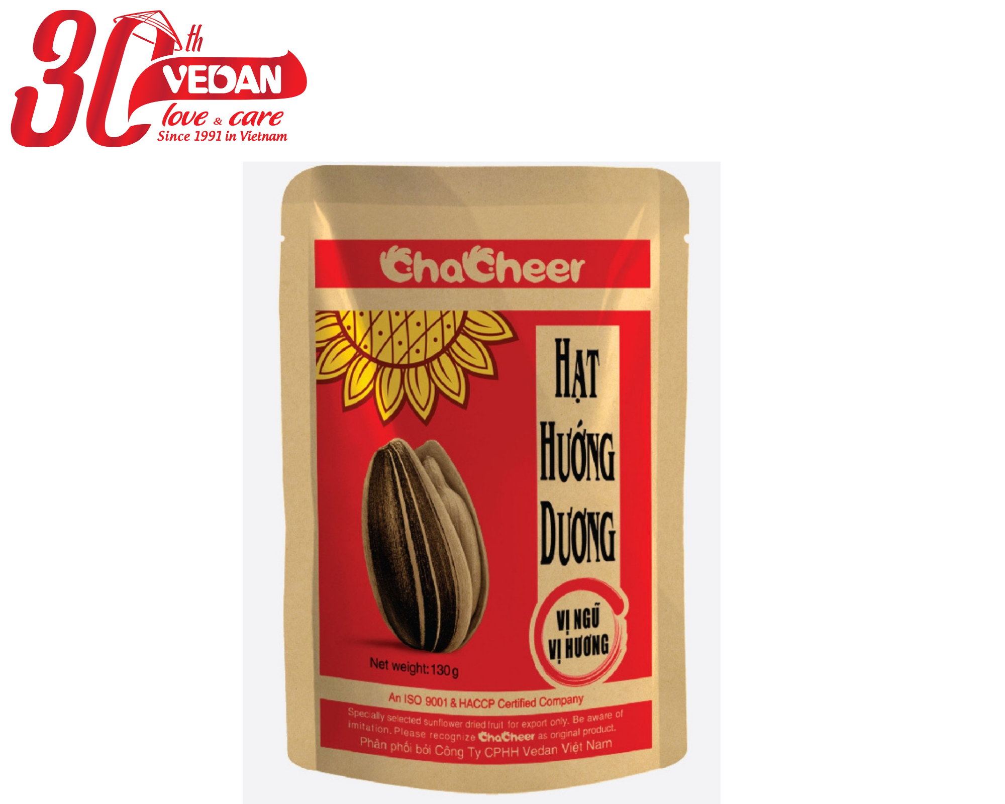 Combo 10 Gói Hạt Hướng Dương CHACHEER Ngũ Vị Hương 130g