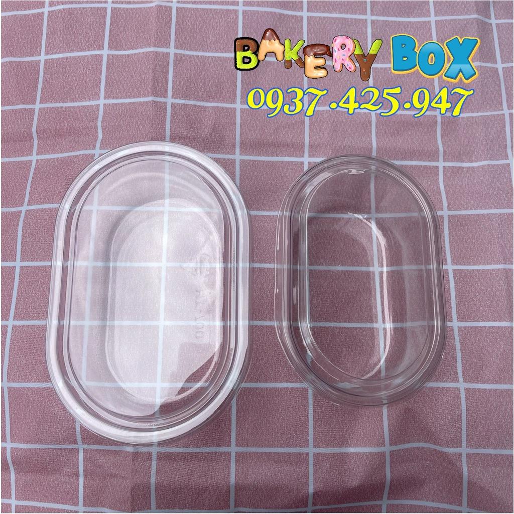 50 Hộp Oval 650ml Đựng Tiramisu - Panna Cotta - HT-700