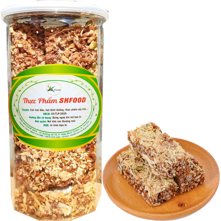 [Combo 2 Hũ] Thanh Gạo Lứt Ngũ Cốc Siêu Hạt Thơm Ngon SK FOOD - Mỗi Hũ 250g