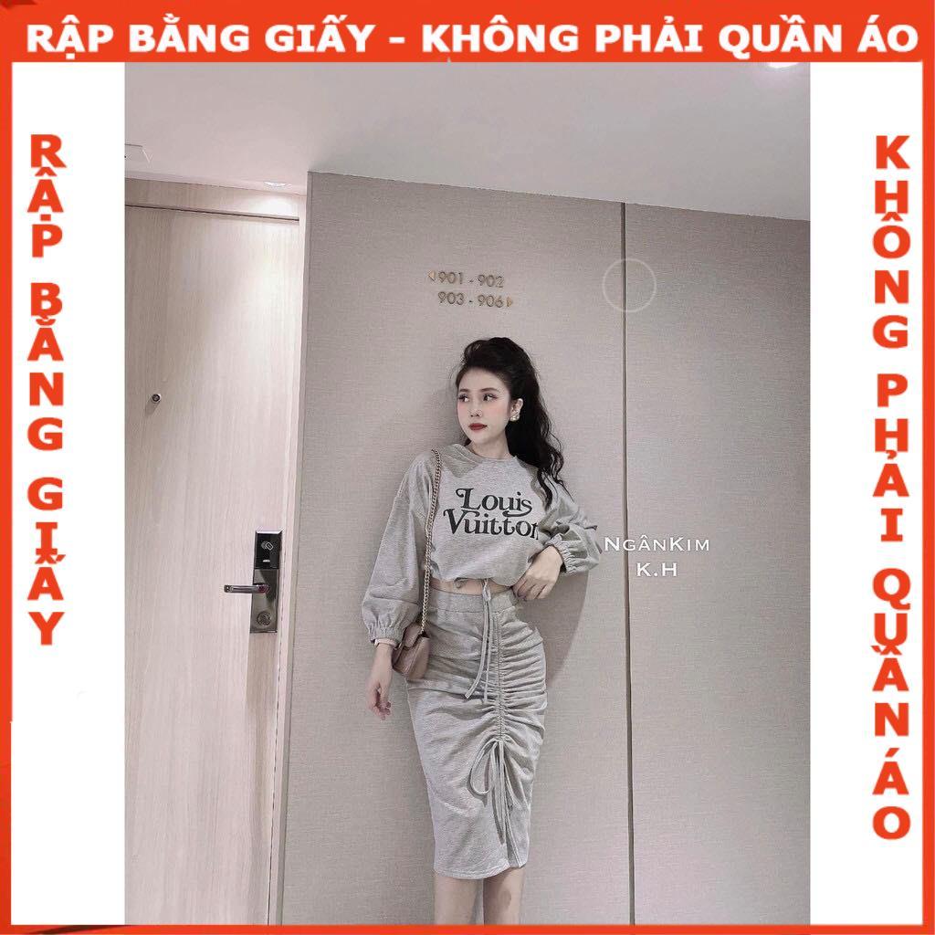 Rập set chân váy ôm và áo croptop mã 1095 -giấy A0 (BẢN VẼ)