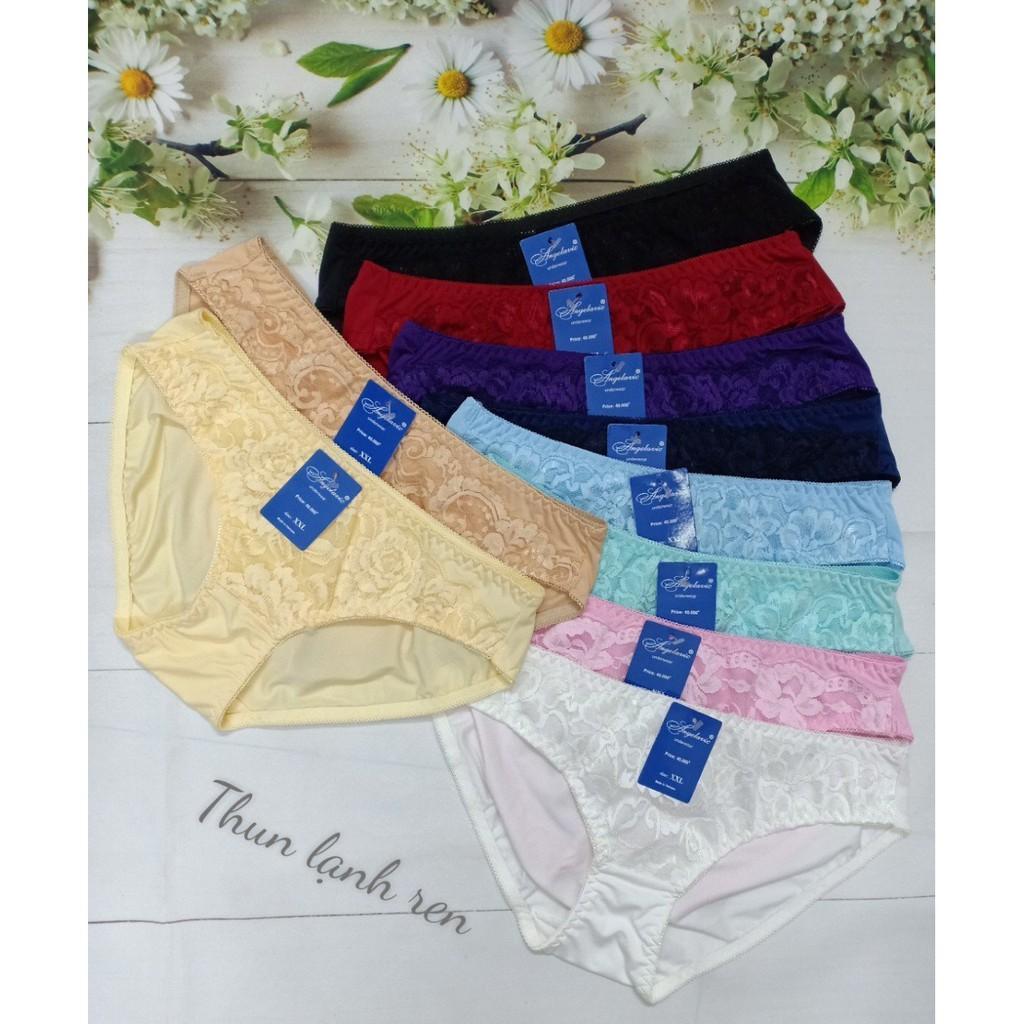 Sét 10 quần lót thun lạnh ren trước