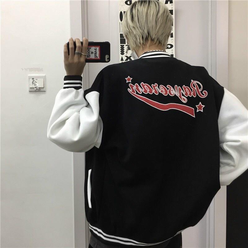 Áo Khoác Cardigan Nỉ Bông LOGO RAY Form Rộng Basic Nam Nữ Unisex Ulzzang