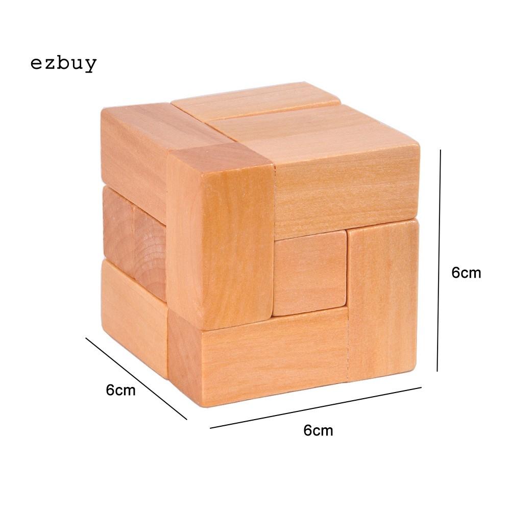 Khối Gỗ 7 Mặt Đồ Chơi Lắp Ráp Tăng Cường Trí Não Cho Bé