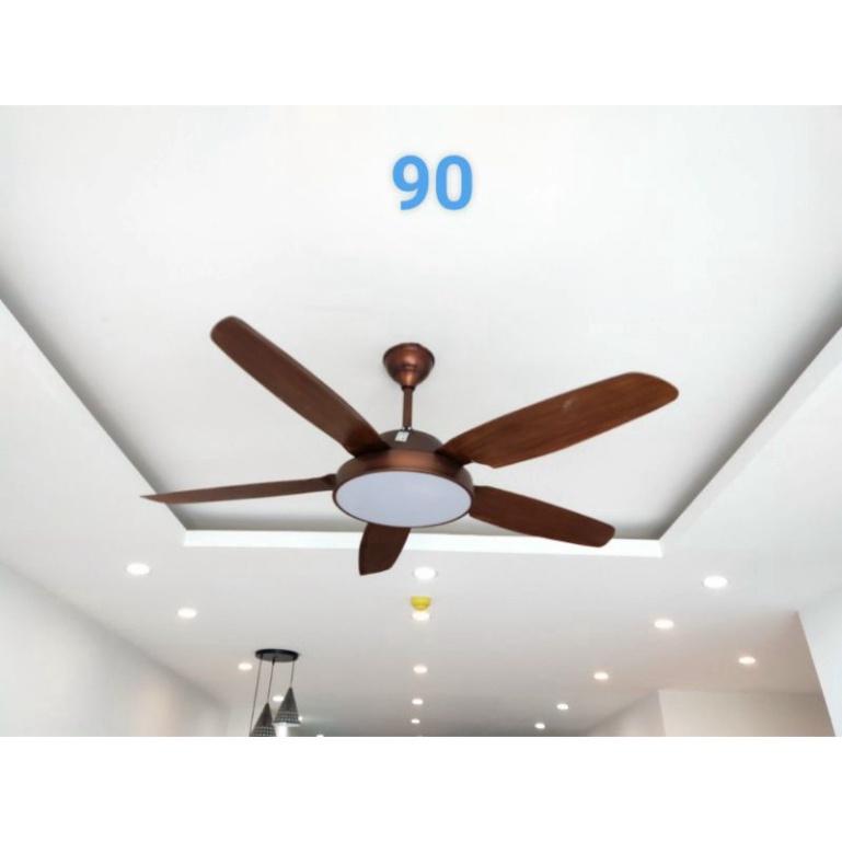BH 5 năm quạt trần trên nhà đèn hiện đại, nguyên nhân DC lõi đồng phối hợp LED 3 màu AS, đảo chiều hút ẩm, ĐK không chạ