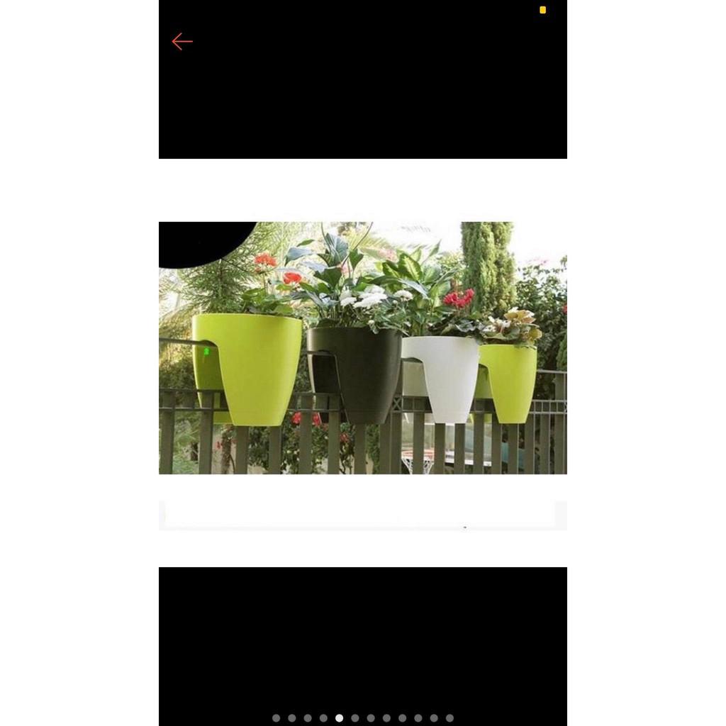 Giá Sỉ Chậu Nhựa Kẹp Ban Công Lan Can Tron To Trồng Hoa