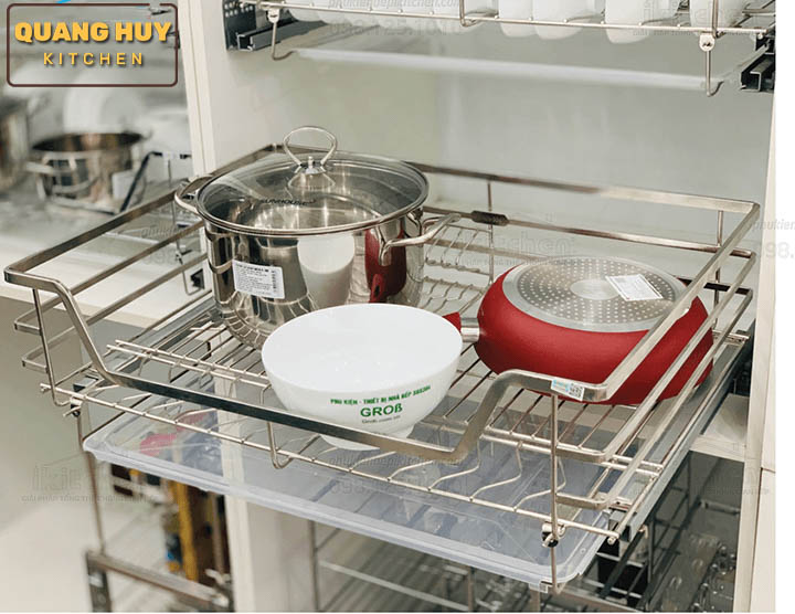 Giá úp bát đa năng nan dẹt inox 304 thương hiệu Grob mã GC304