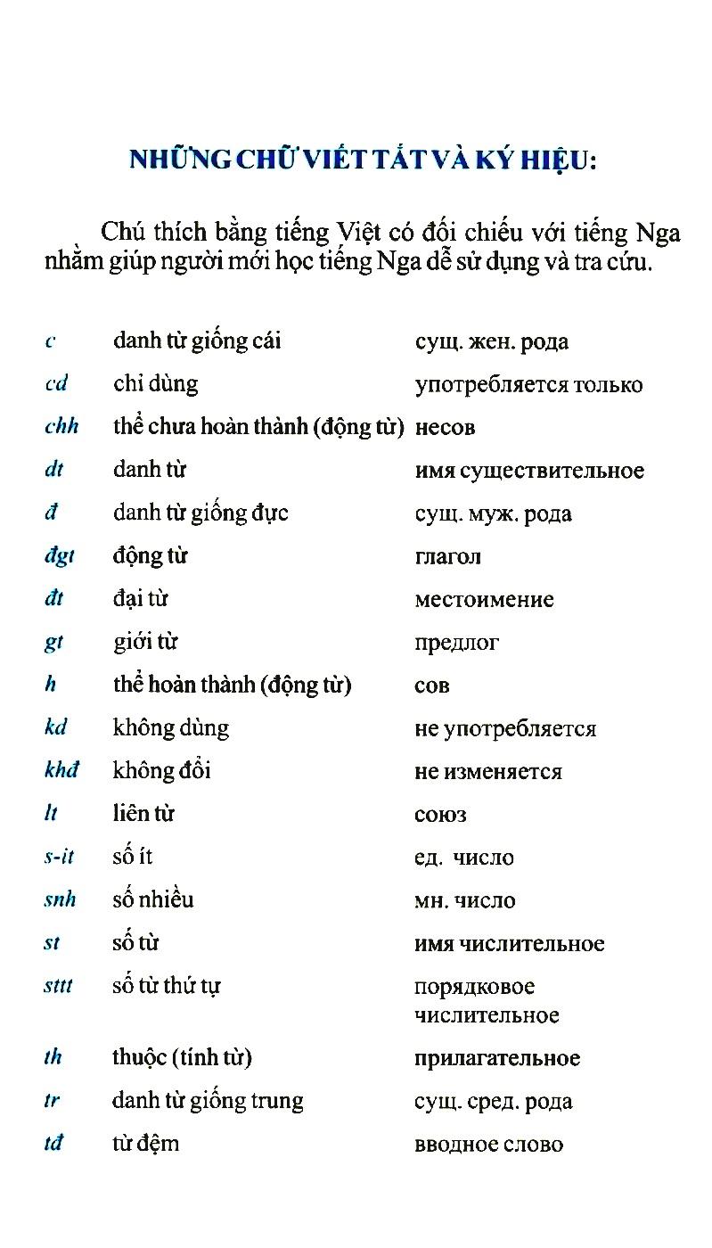 Từ Điển Nga - Việt (Bỏ Túi)