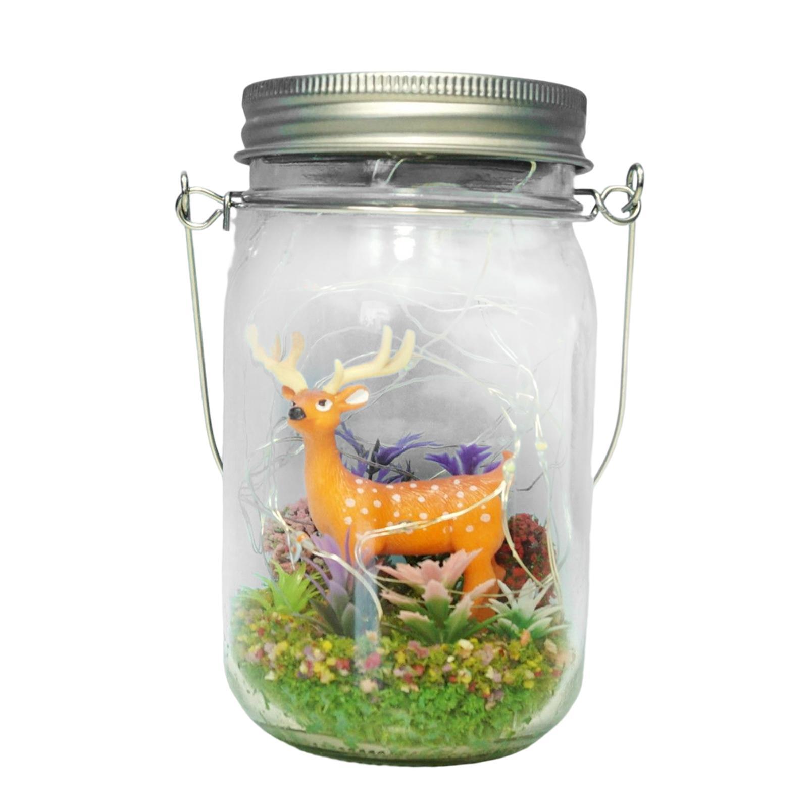 Solar Glass Jar Lights Decorative Solar Lanterns for Pathway Fence