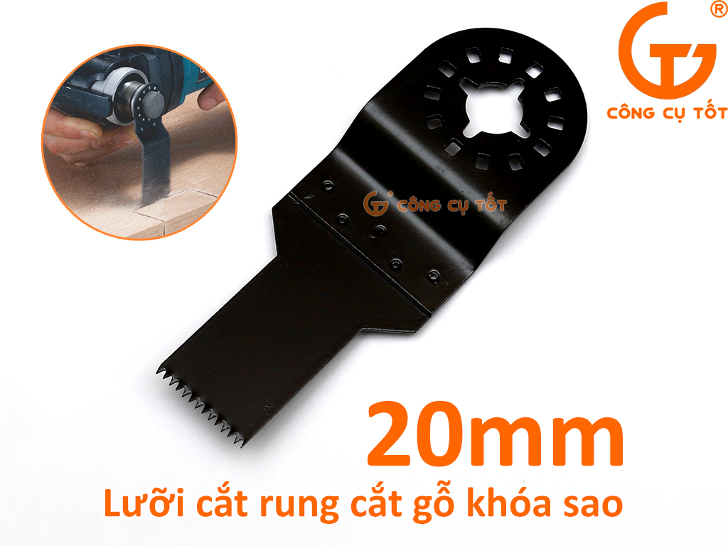 Lưỡi cắt rung cắt gỗ khóa sao 20mm