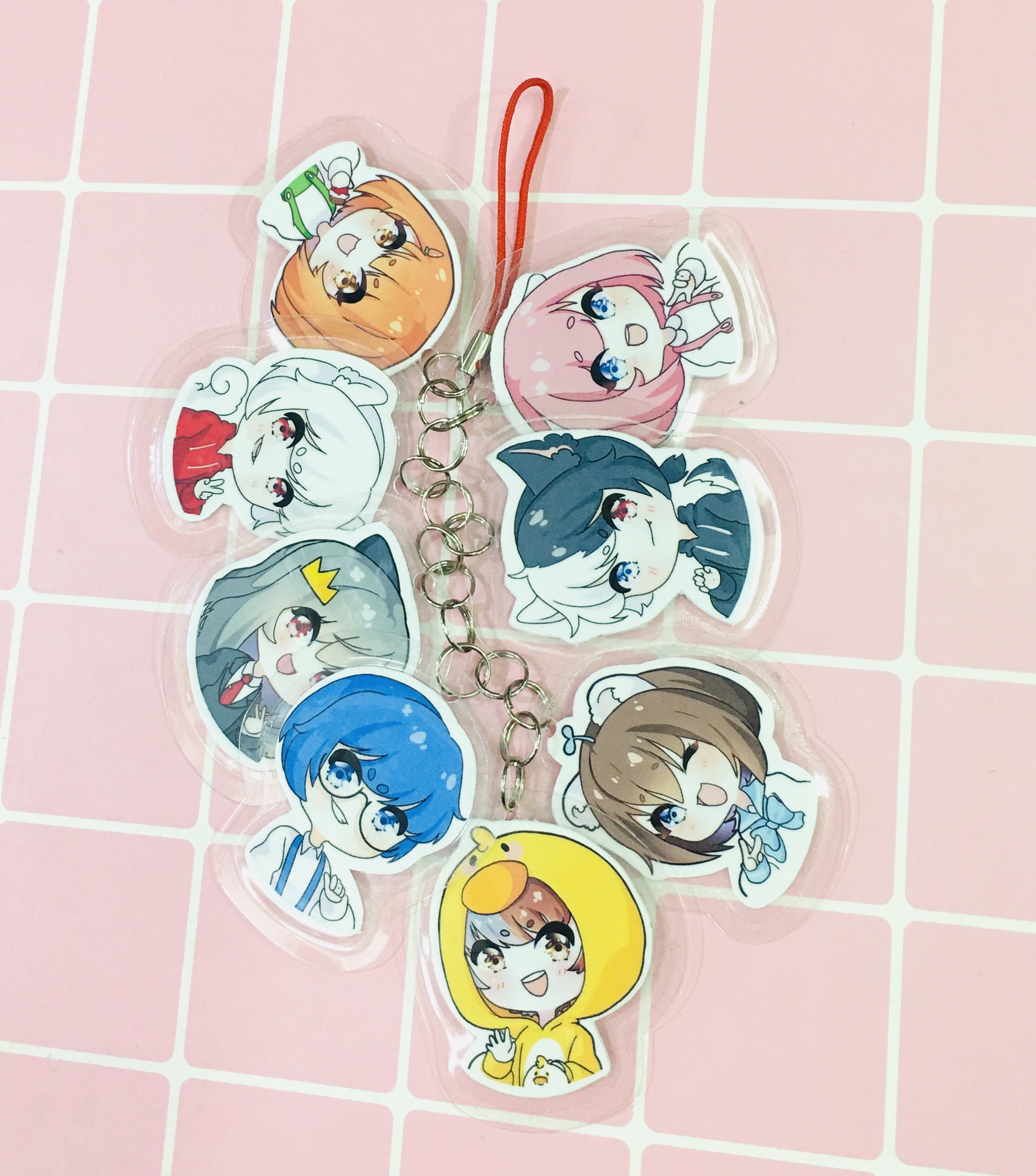 HERO TEAM Dây móc chùm 8 miếng