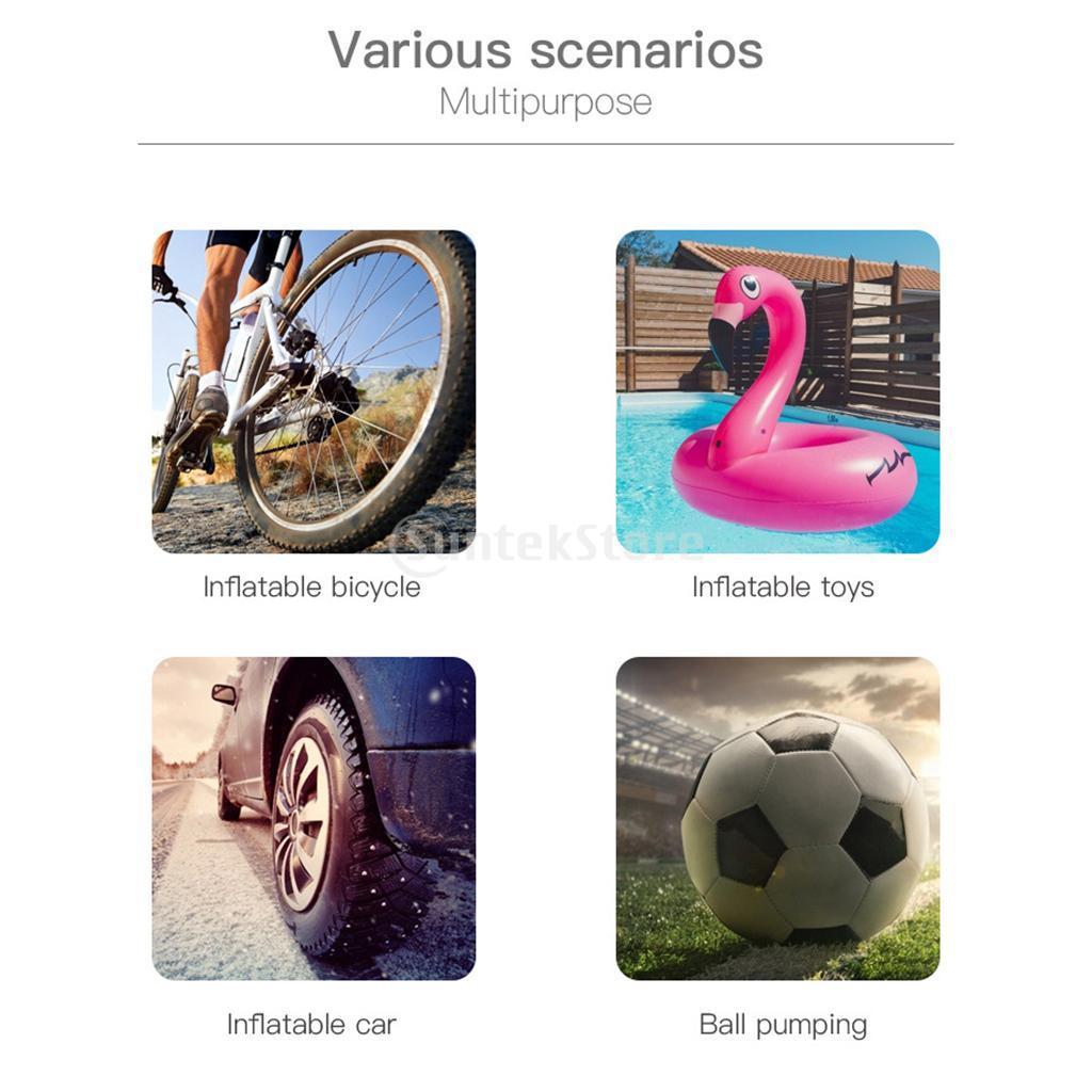 Portable Cordless Tyre Inflator Air Compressor Hand Held For Football Bike