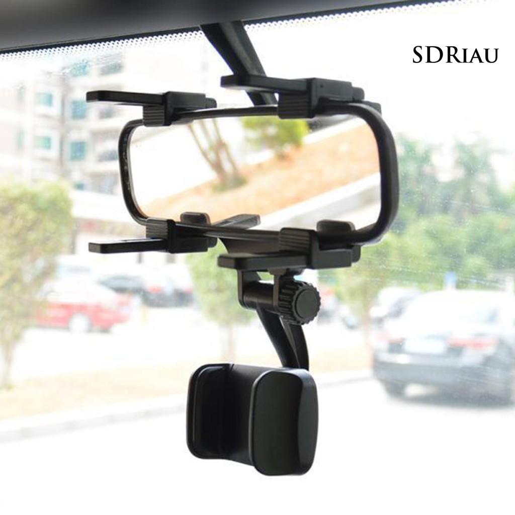 Giá Đỡ Điện Thoại Xoay 360 Độ Gắn Kính Chiếu Hậu Xe Hơi Tiện Dụng