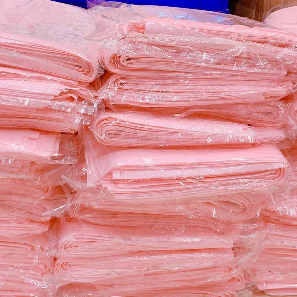 0,5kg - 1kg Túi Nilon Gói Hàng Hồng Pastel HD PE Hột Xoài - Túi Ni Lông Ruffo Hàng Đẹp Dẻo Dai