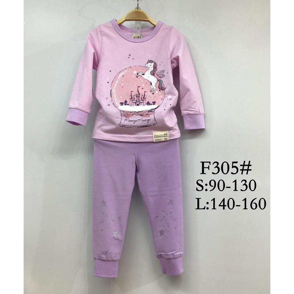 Bộ dài tay chất thun cotton co giãn 4 chiều mẫu cho bé Gái