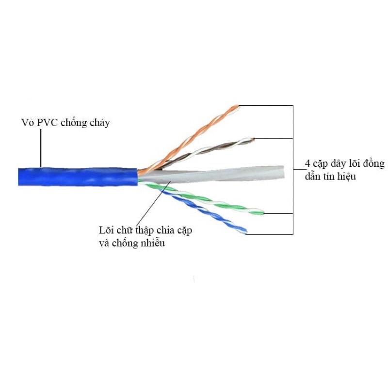 Lõi chữ thập dây cáp mạng CAT6
