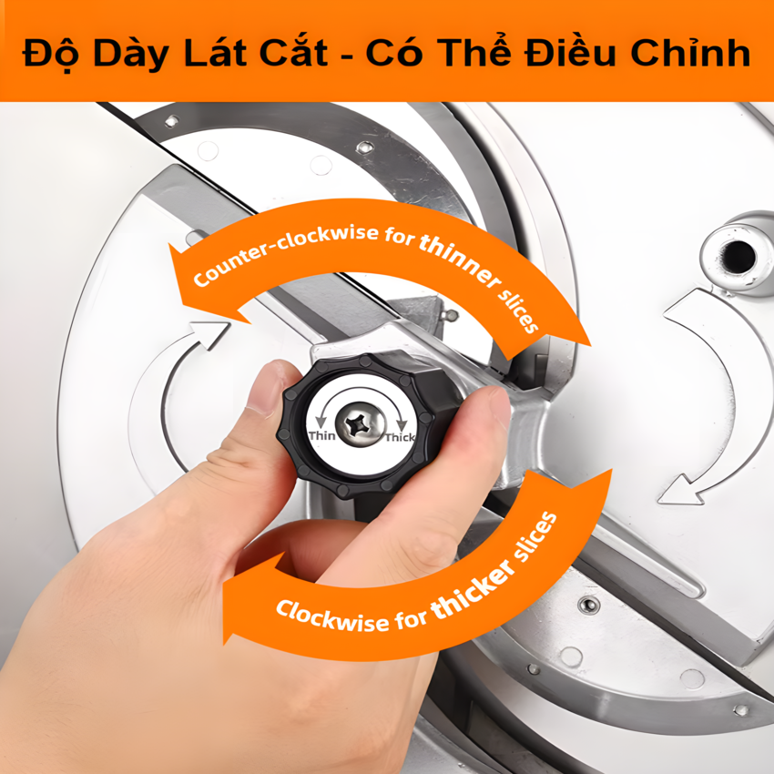 Máy Thái Lát Thịt Đông Lạnh Tự Động AOSIDA QP-D003, Thái Rau-Củ-Quả, Công Suất Lên Tới 1200W - Bảo hành 12 Tháng, Hàng nhập khẩu
