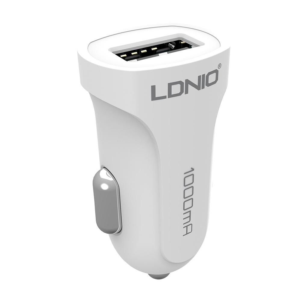 Tẩu sạc nhanh ô tô LDNIO 12w 1 cổng USB, tẩu sạc ô tô nhỏ gọn, hàng chính hãng - Thành Công Mobile