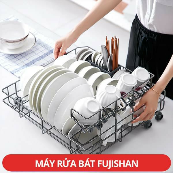 Máy rửa bát gia đình Fujishan Việt Nam 8 bộ model mới năm 2020 (Hàng Chính Hãng)