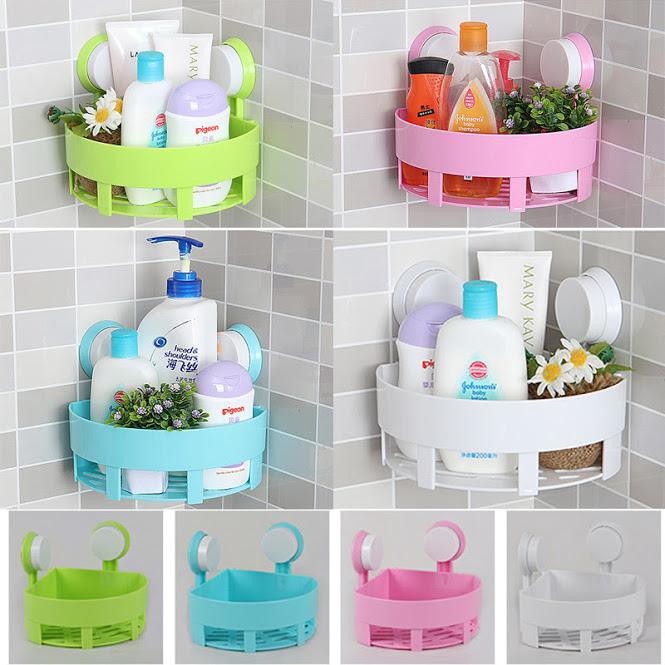 Kệ tam giác để đồ trong nhà tắm bằng nhựa