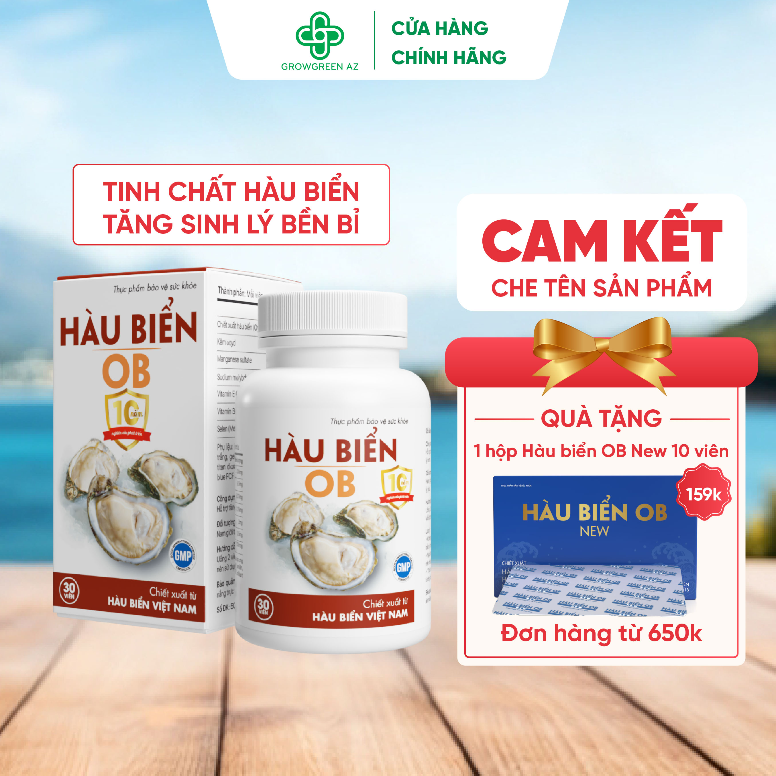 Thực Phẩm Chức Năng Tinh Hàu Biển OB - Tăng Cường Sinh Lý Nam Giới (Chai 30 viên)