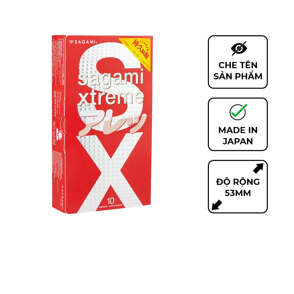 Bao Cao Su Sagami Xtreme Feel Long (Hộp 10 Cái)