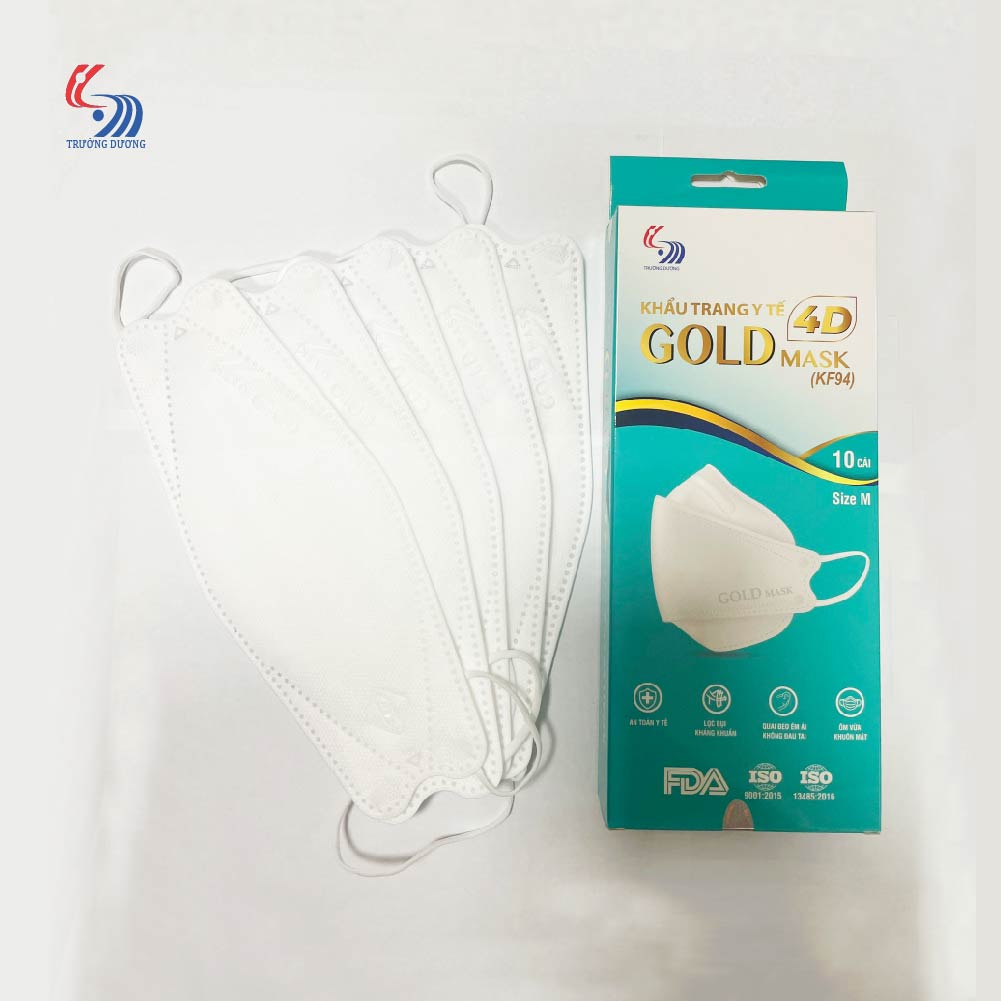 Khẩu trang y tế 4D Gold Mask (KF94) - Hộp 10 cái