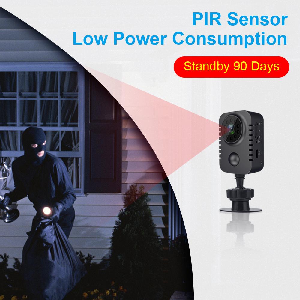 MD29 - 90 ngày Thời gian chờ phát hiện chuyển động PIR 1080p HD Máy ảnh nhỏ IR Night Vision Photo Bẫy bảo mật