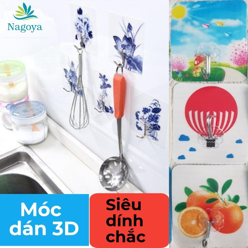 Set 5 Cái Móc Dán Tường 3D Siêu Dính Chắc