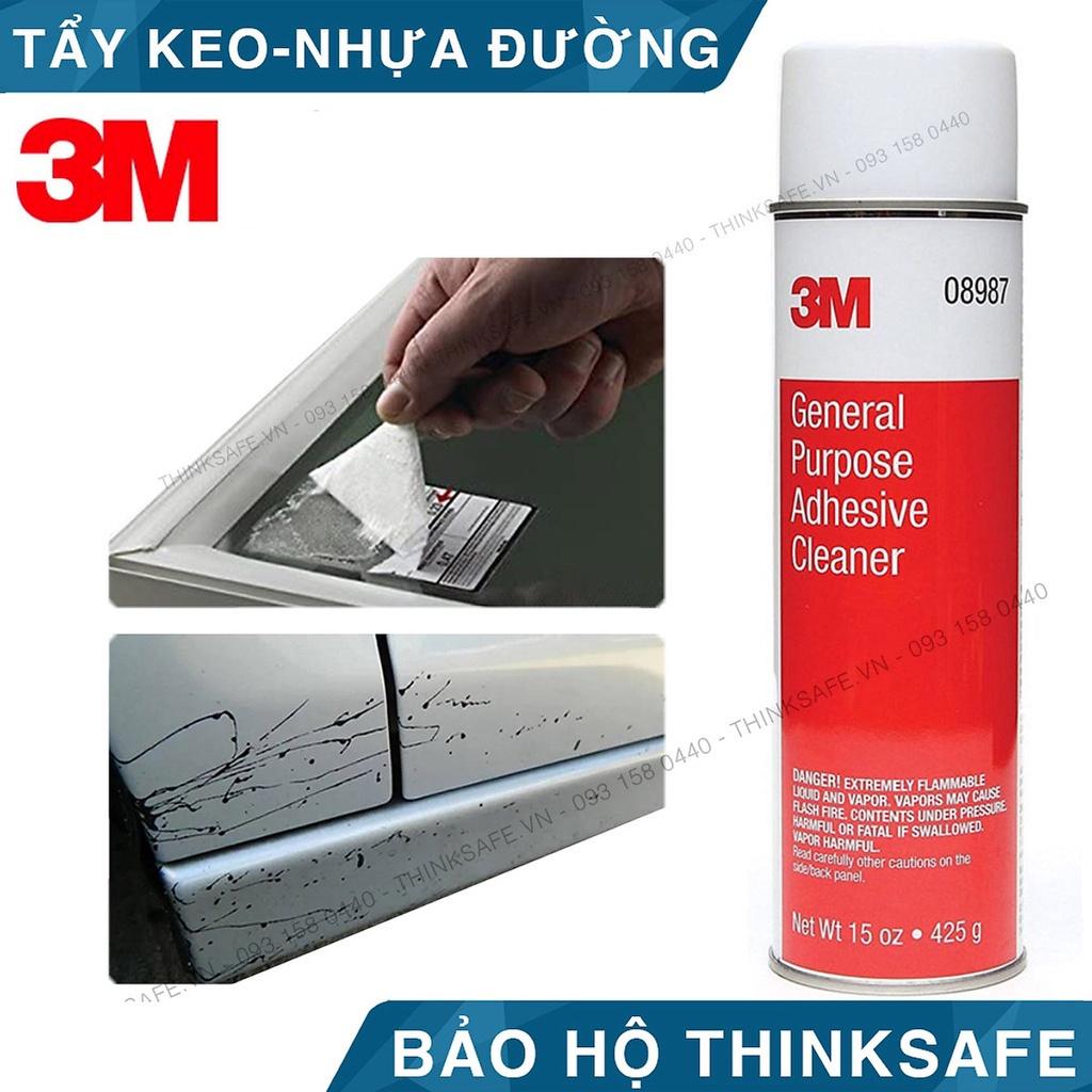 Dung Dịch Tẩy Keo Nhựa Đường 3M 08987 Chất Tẩy Rửa Đa Năng Vết Keo Nhựa Dầu Mỡ Vết Bẩn Vệ Snh Xe - 3M Long Vu