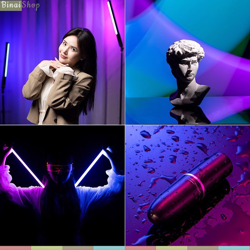 Ulanzi VL119 RGB - Đèn LED Cầm Tay, Dải Nhiệt Màu Rộng, Hỗ Trợ 20 Hiệu Ứng Cho Youtube, Phát Trực Tiếp, Review Sản Phẩm- Hàng chính hãng