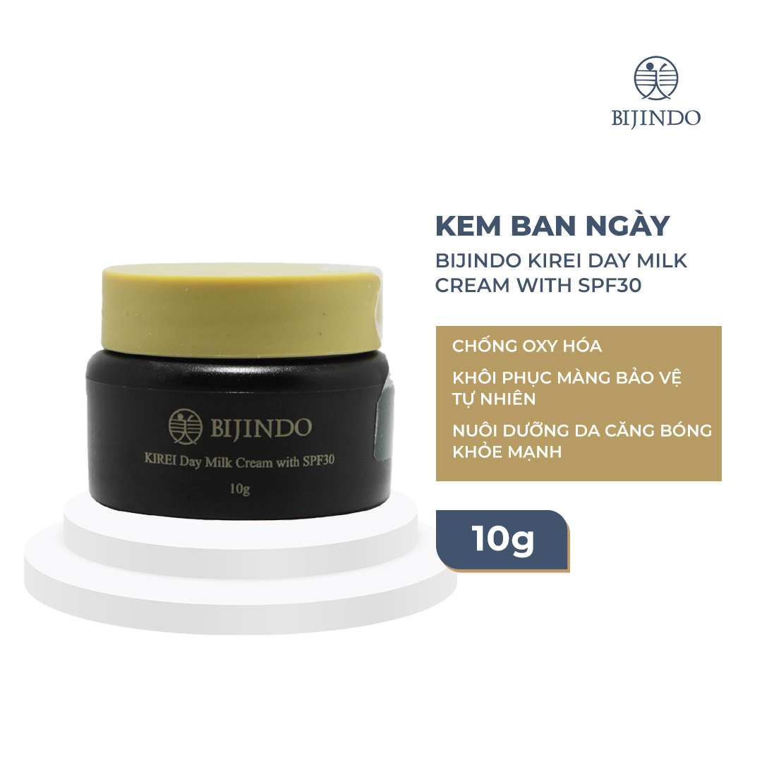 Kem ban ngày SPF 30 - BIJINDO Kirei Day Milk Cream with SPF30 10 gram mini size