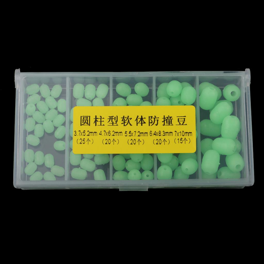 Sea Fishing/Rig Beads Mixed Size-100pcs Bead Luminous Fishing Beads