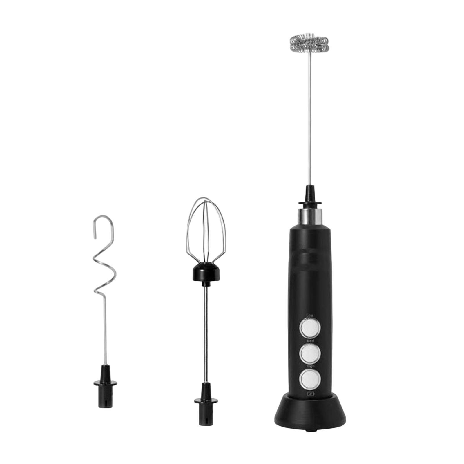 USB Electric Milk Frother Handheld Egg Beater Mixer for Cappuccino Coffee