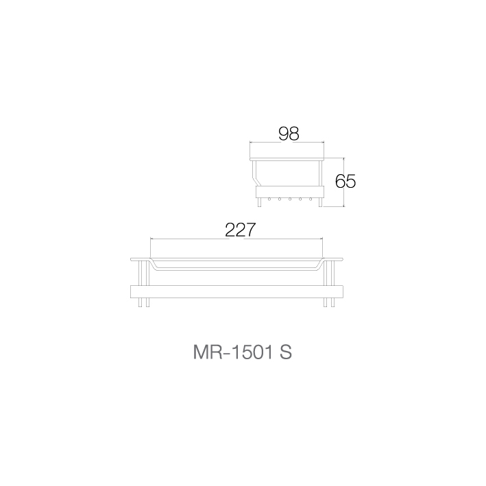 Giá đựng đa năng nhỏ - MR-1501S - INOX SUS 304 