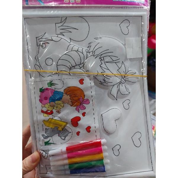 Tranh nhựa 3D tô màu cho bé