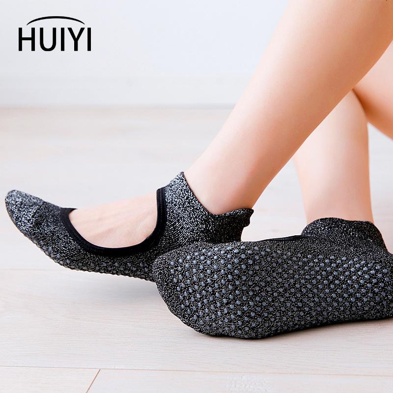 Phụ nữ Pilates vớ không trượt cho yoga, barre, ballet, khiêu vũ, nhà Color: Blue Size: EUR 35-40 US 4.5-8.5