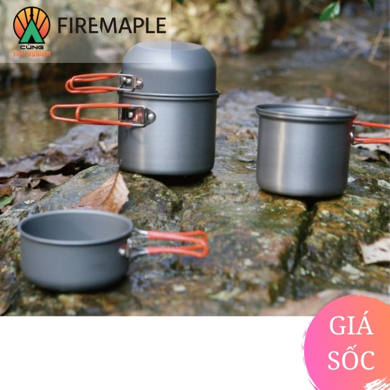 COMBO Nồi Nấu Ăn 4 Trong 1 Fire Maple FMC-208 Gọn Nhẹ Tiện Lợi Chuyên Dụng Cho Du Lịch, Dã Ngoại Cắm Trại